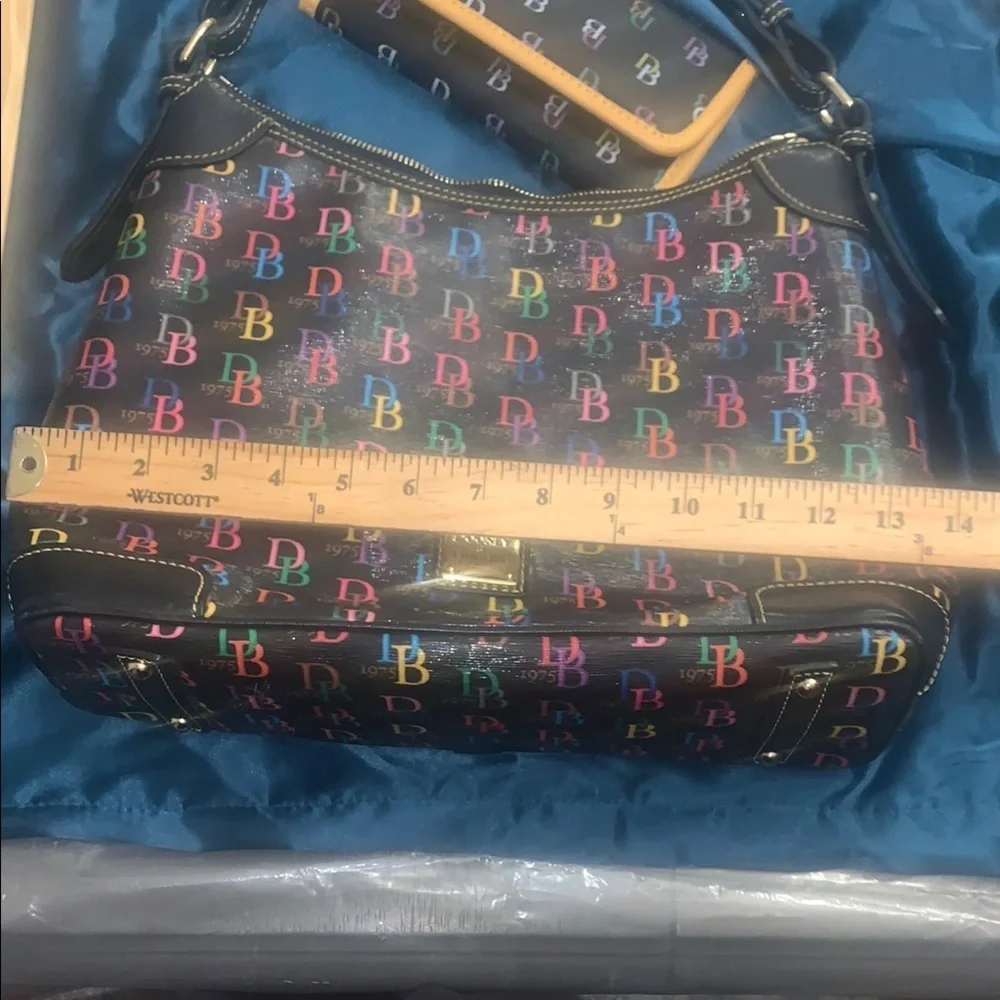 Dooney & Bourke Multicolor Logo Shoulder Bag & WALLET NOT INCLUDED
